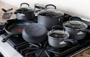 T-fal E765SC Ultimate Hard Anodized Non-stick 12 Piece Cookware Set