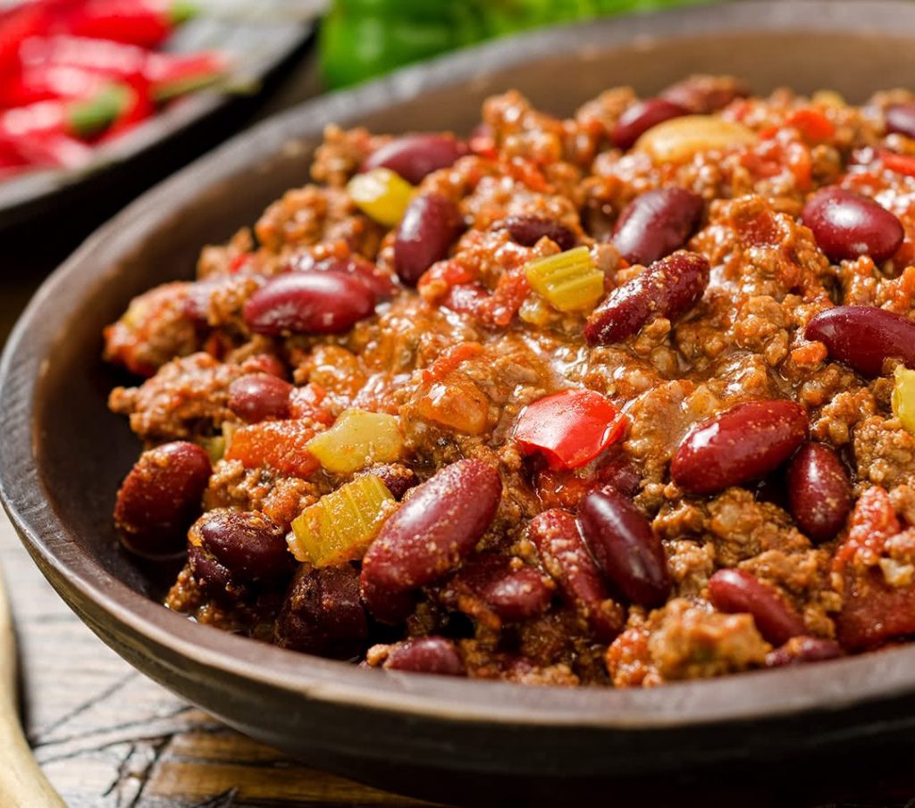 Chilli and meat